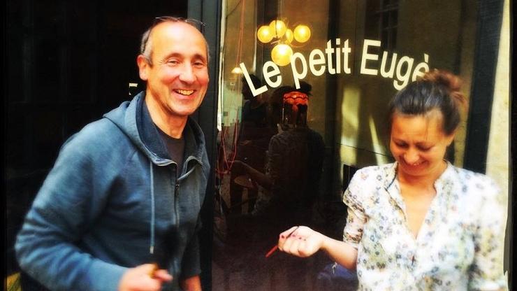 Le Chef Le François Blineau et de Christêle Sans serveuse au Petit Eugène