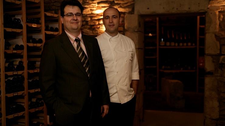 Le sommelier Stéphane Debaille et le chef Olivier Douet du lisita