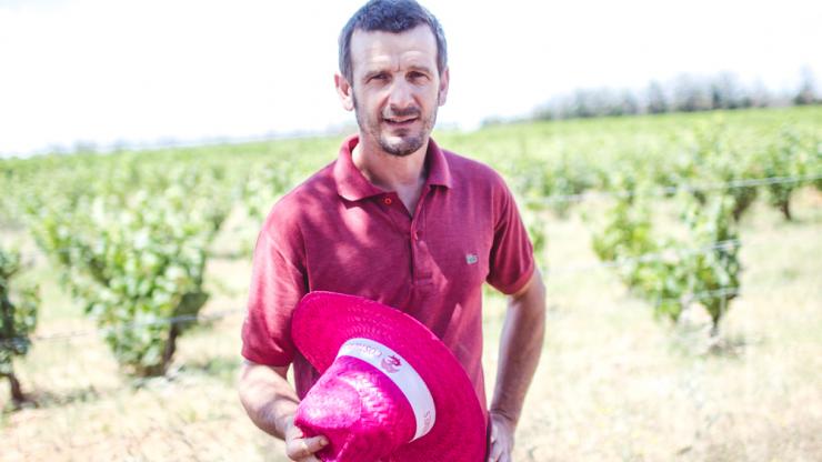 Sylvain Boutée du Clos des Boutes pendant les Vignes Toquées